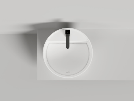 Раковина из искусственного камня S-Sense Salini ARMONIA 130511G 50х50 накладная цвет белый